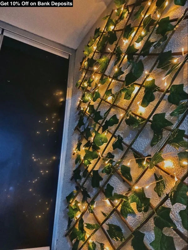 Leaf wooden fence terrace fence leaf fence