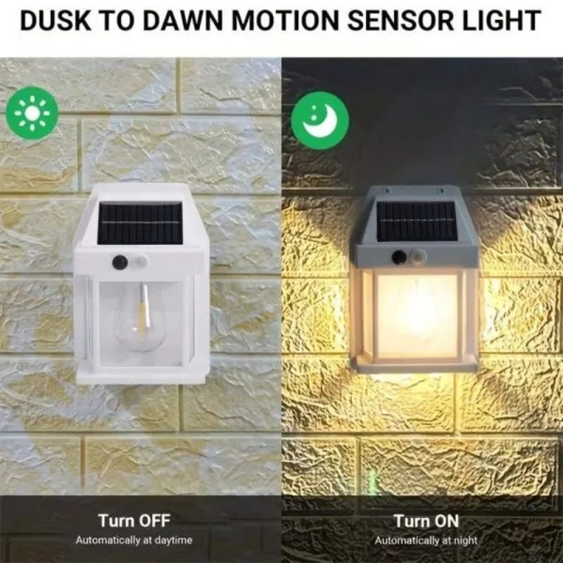 Solar powered porch garden gate light Pakistan no wiring