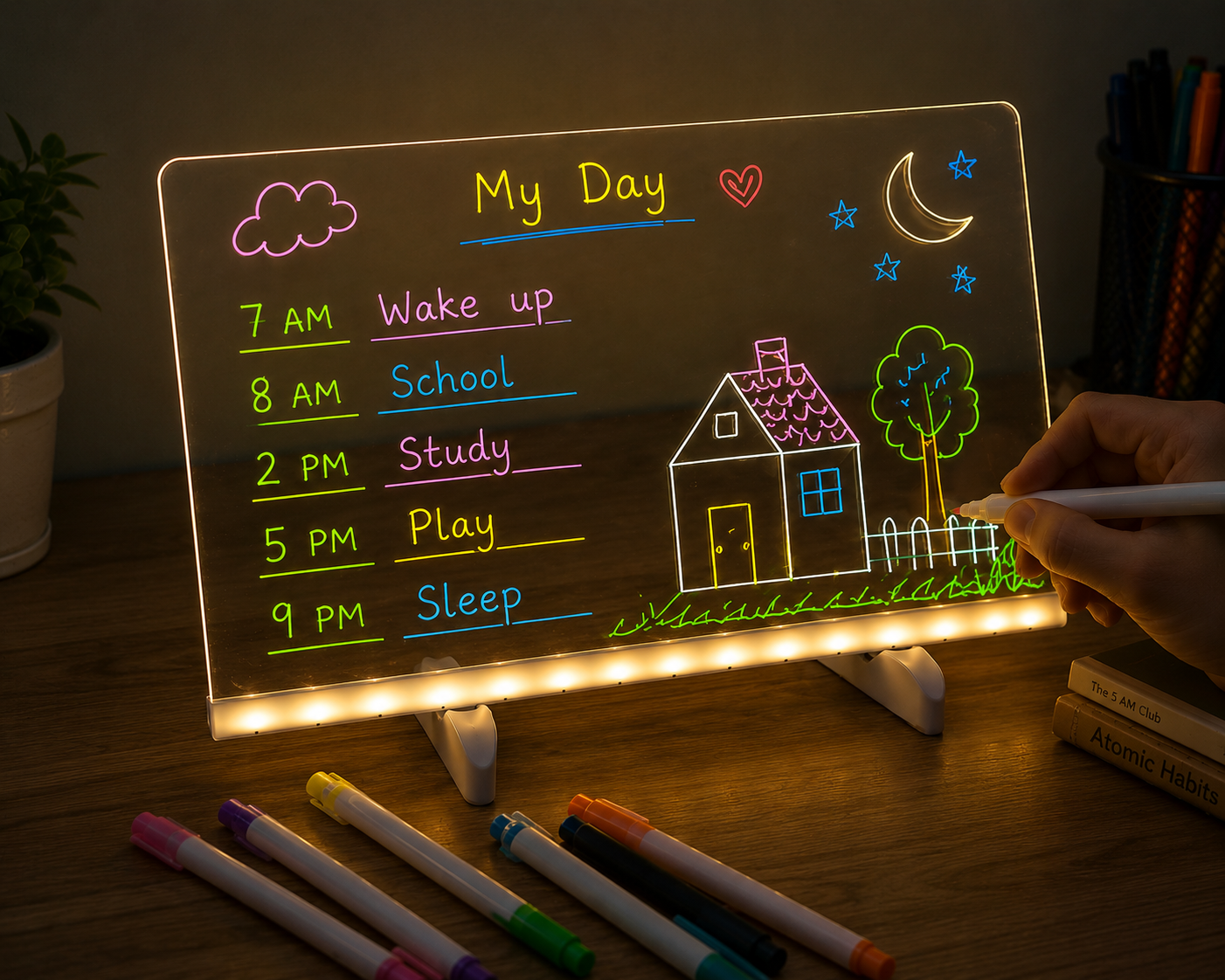 GlowBoard™ Acrylic LED Planner & Message Board