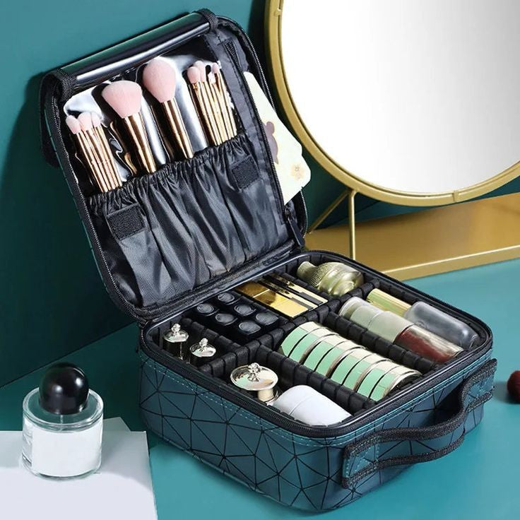 Double layer makeup organizer bag gift for women Pakistan
