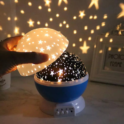 LED Rotating Night Light Projector Starry Sky Star Master Children Kids Sleep Romantic LED USB Projector Lamp Child Gifts Myle Cart