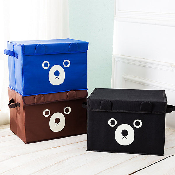 Cloth Cartoon Bear Storage Box Myle Cart