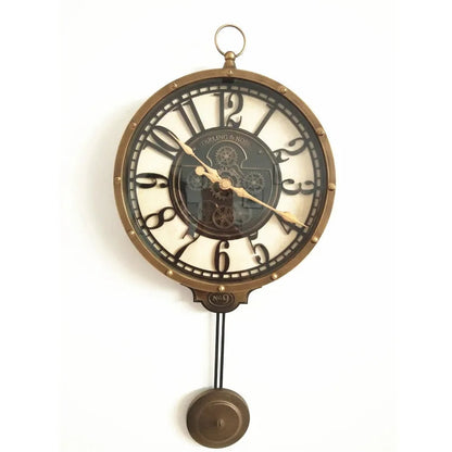 Imported gearing look pendulum clock Myle Cart