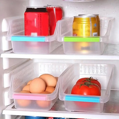 Colorful storage fridge baskets Myle Cart