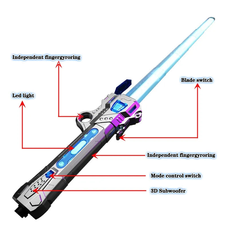 Rechargeable RGB color changing lightsaber kids toy Myle Cart