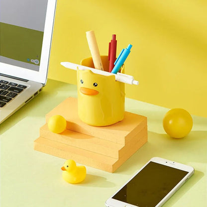 Multi purpose duck holder beautiful yellow color duck pen holder Myle Cart