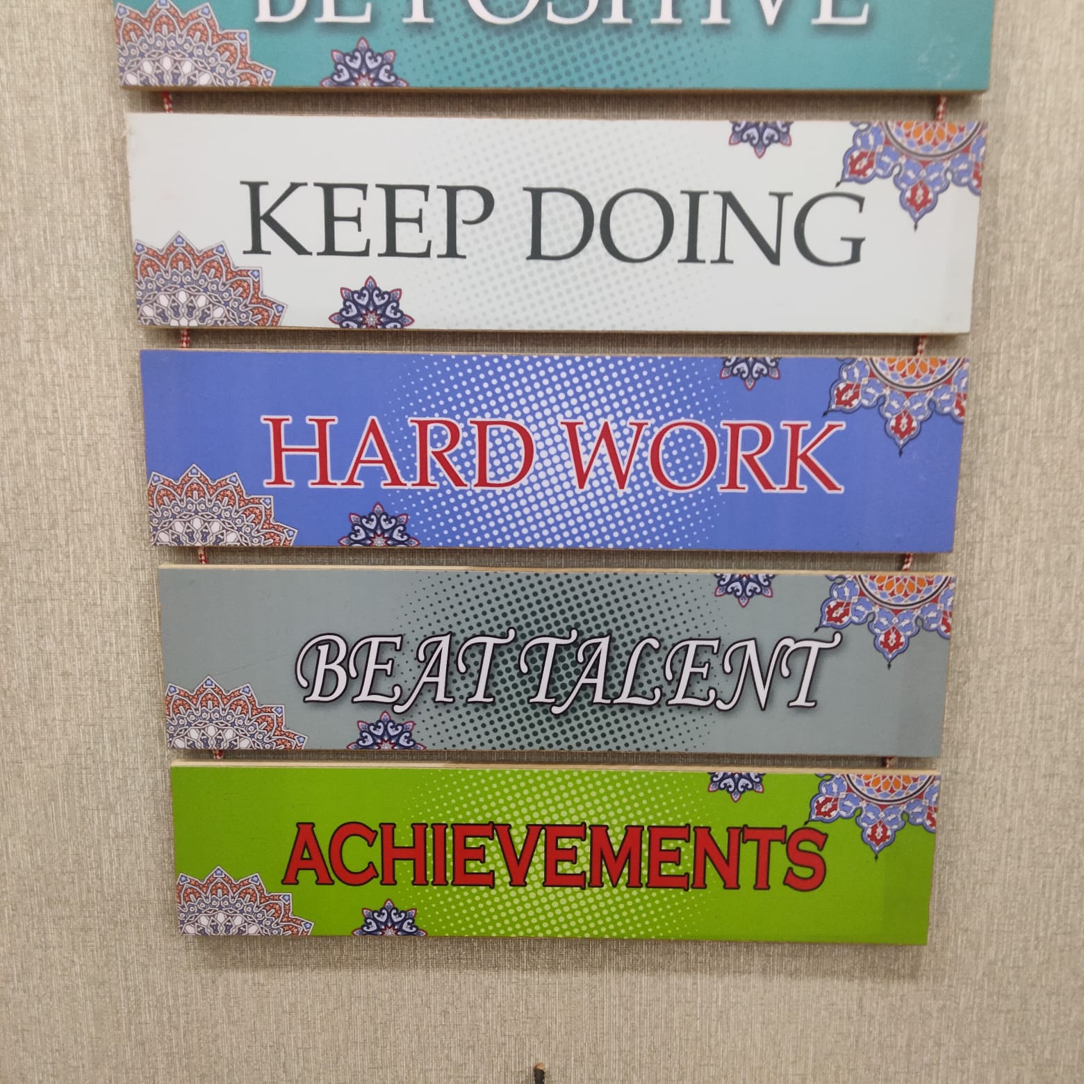 Achievement motivation decoration hanging - wall decoration quote