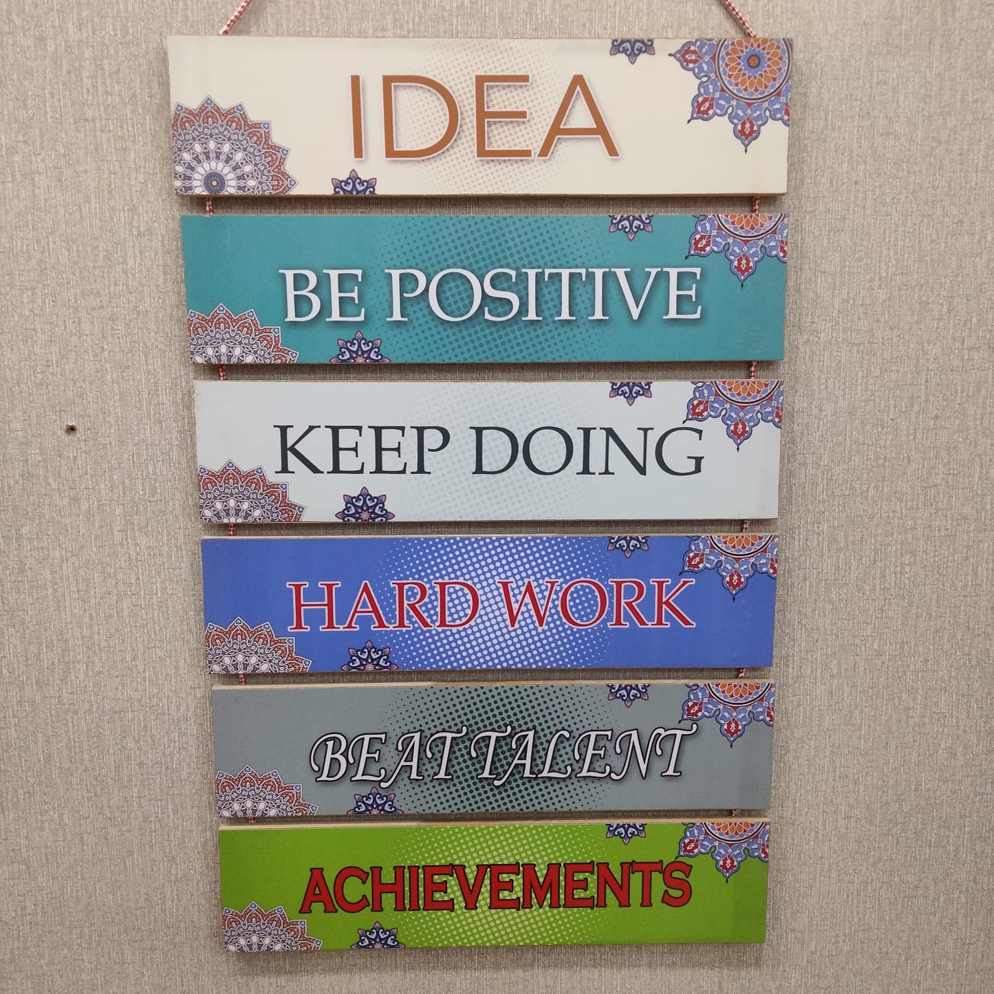 Achievement motivation decoration hanging - wall decoration quote