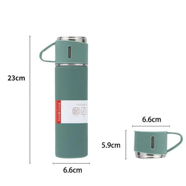 Vacuum Flask Stainless Steel Thermos Cups Set (500ML) Myle Cart