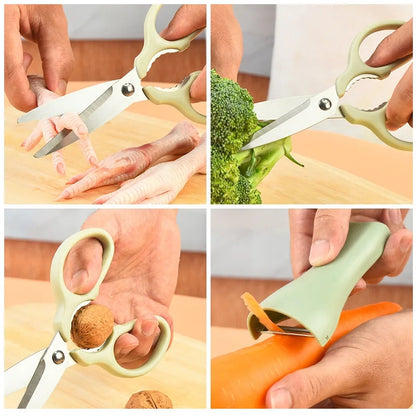 Stainless Steel Scissors and peeler set Myle Cart