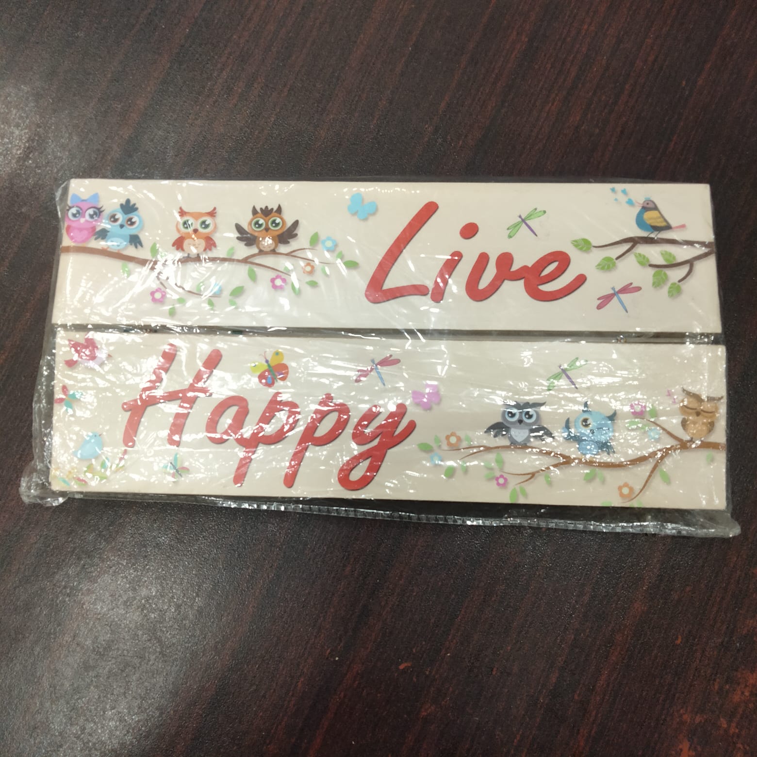 Smile Love  live happy quotation hanging- wall decoration hanging