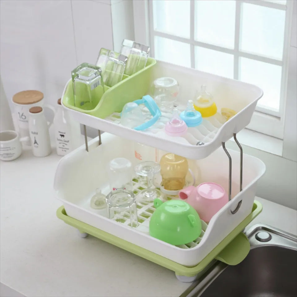 Two layer dish draining rack Myle Cart