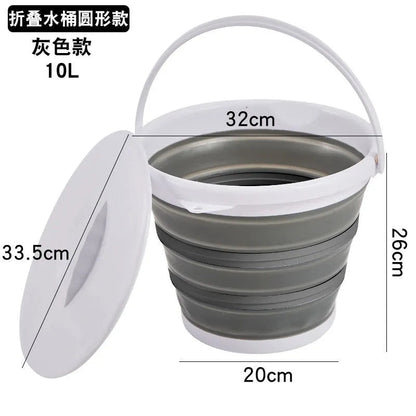 Foldable bucket 10 liter capacity. Myle Cart