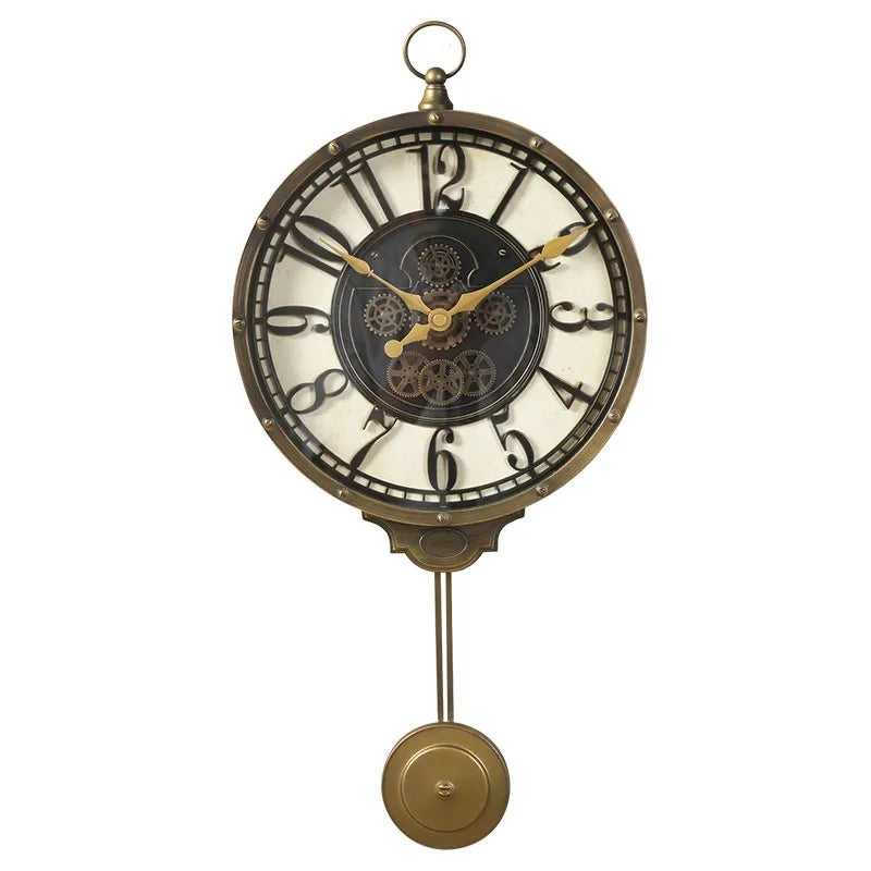 Imported gearing look pendulum clock Myle Cart