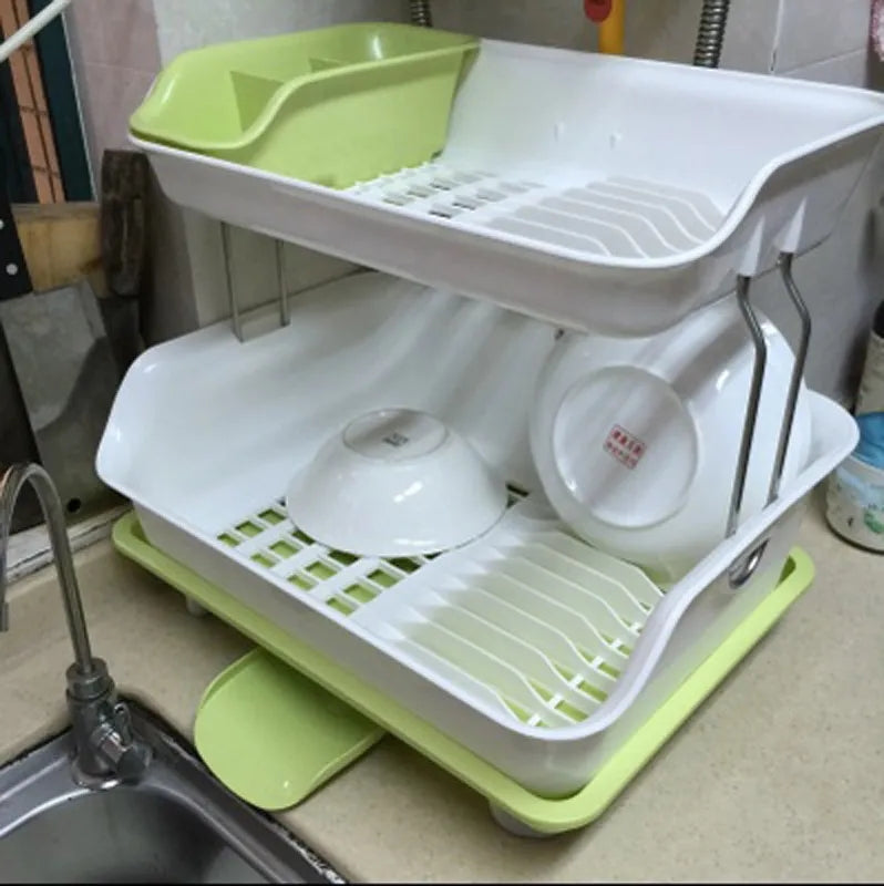 Two layer dish draining rack Myle Cart