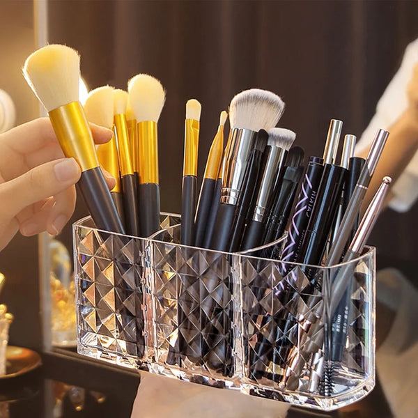 Acrylic Cut Design brush holder Myle Cart