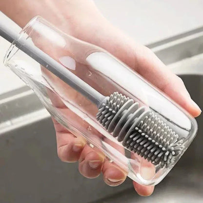 Bottle Cleaning Brush Long Handle Silicone Water Bottle Cleaner Brush Portable Cleaning Tools For Crevices Home Kitchen Brush Myle Cart