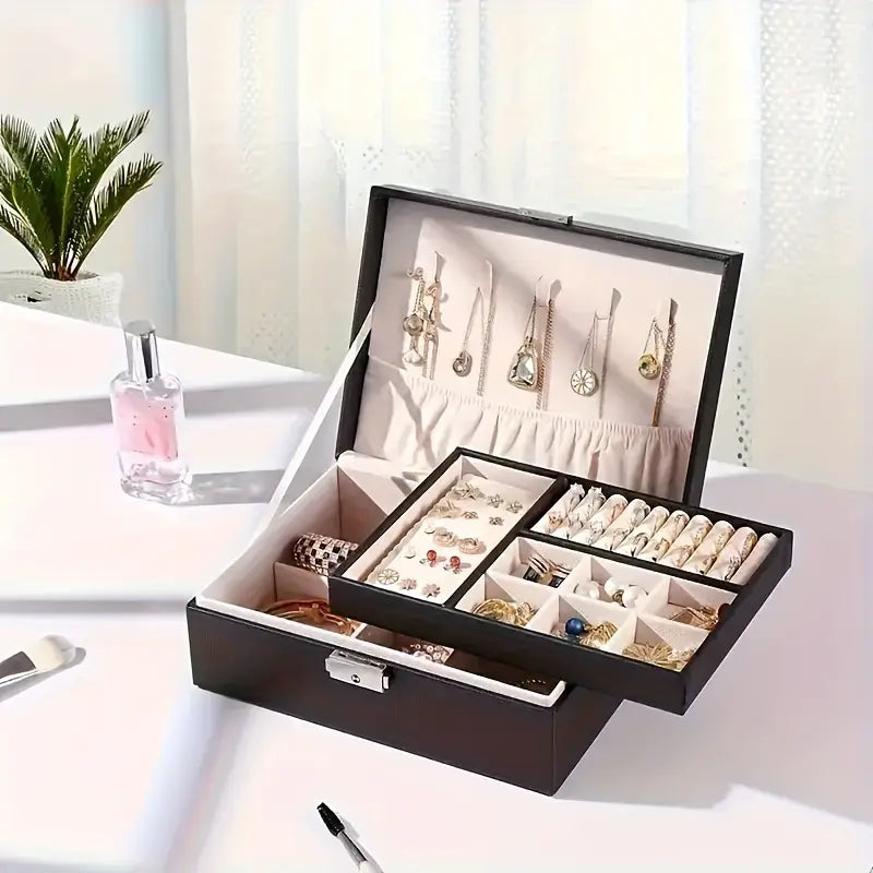 Best quality wooden jewelry boxes. Dustfree jewelry organizer with high quality faux leather.