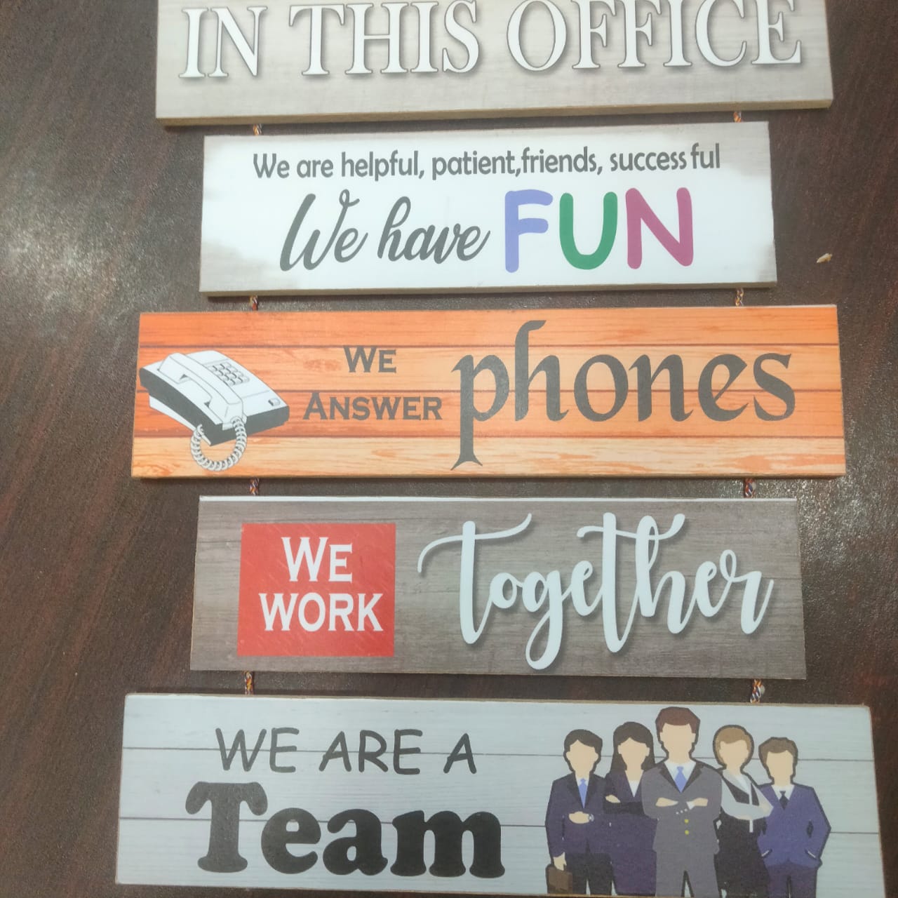 Office related wall hanging - wall decoration quotes