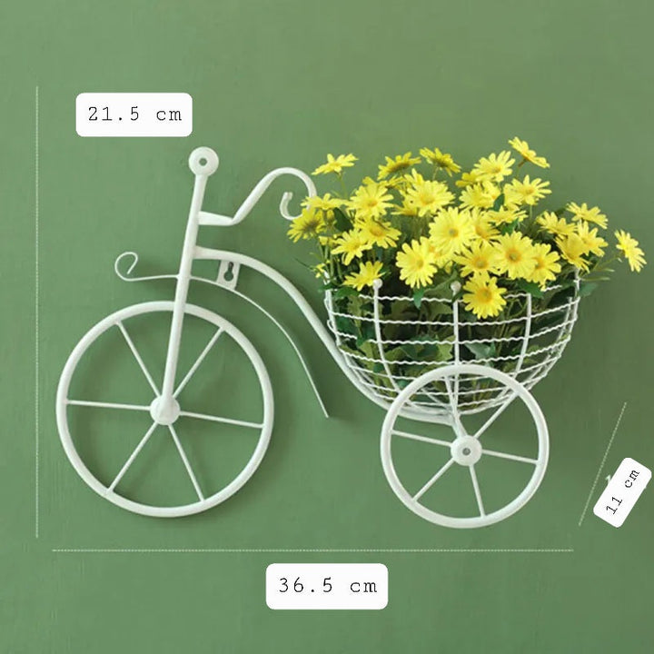 Wall mounted flower basket cycle Myle Cart