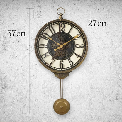 Imported gearing look pendulum clock Myle Cart