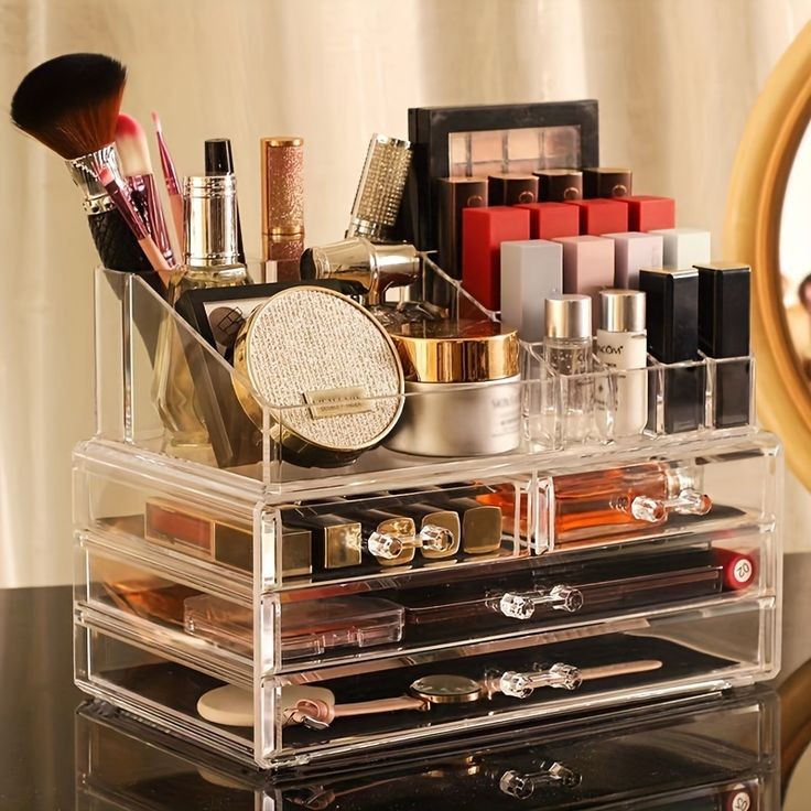 Acrylic Cosmetic Organizer With Drawer Myle Cart