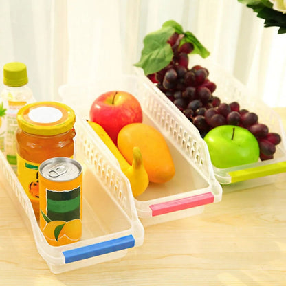 Colorful storage fridge baskets Myle Cart