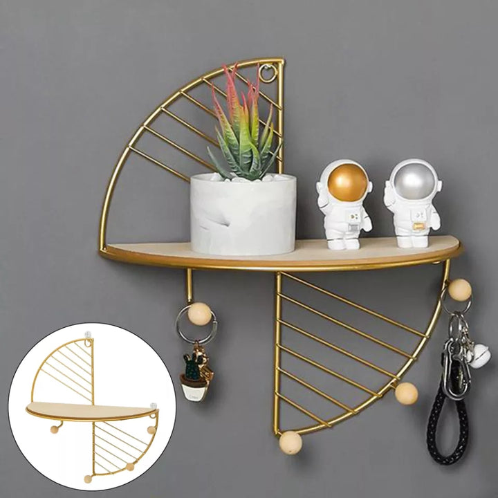 Wall mounted shelf with keyholder Myle Cart