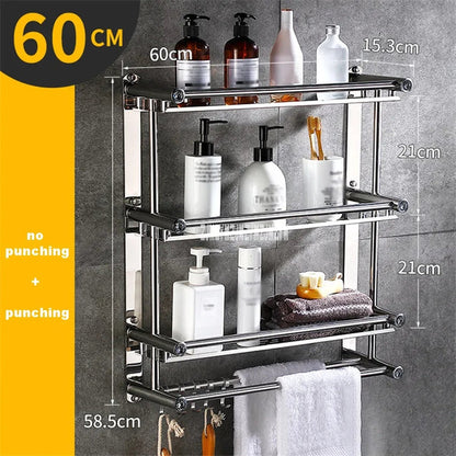 Multipurpose 3 Layer Steel Shelf Rack Myle Cart