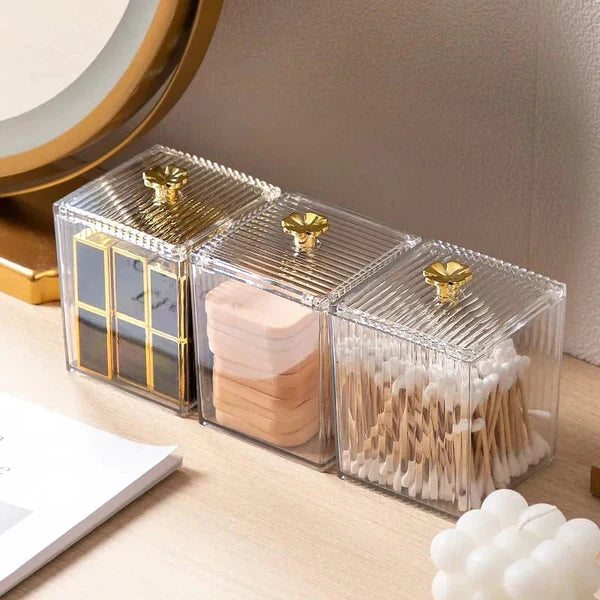 Acrylic multi function holder - Cotton bud holder - lipstick Holder Myle Cart