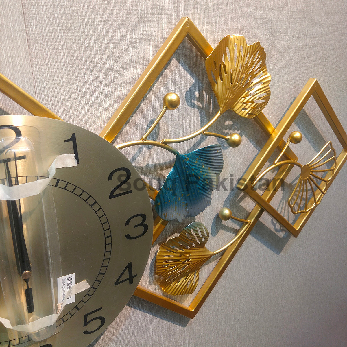 Wall Ornament imported metallic clock Myle Cart