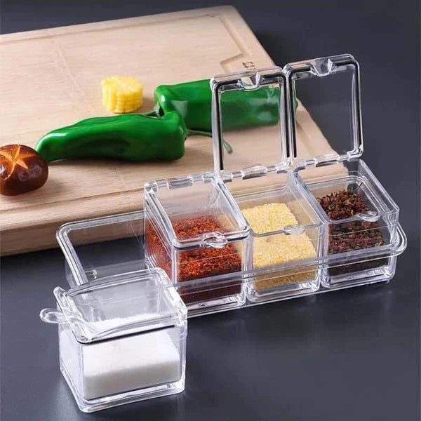 Acrylic high quality 4 grid spices rack Myle Cart