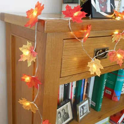 Led maple leaf light string Myle Cart