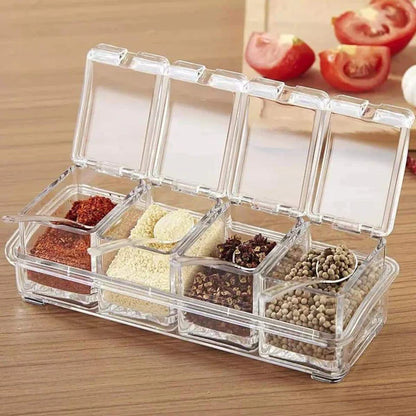 Acrylic high quality 4 grid spices rack Myle Cart