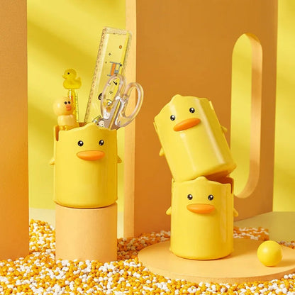 Multi purpose duck holder beautiful yellow color duck pen holder Myle Cart