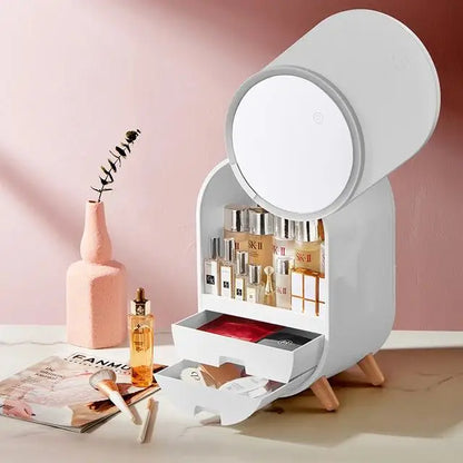 Brilliance Cosmetics Organizer With Led Mirror