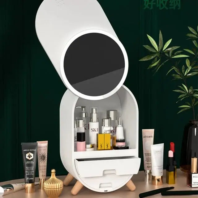 Brilliance Cosmetics Organizer With Led Mirror