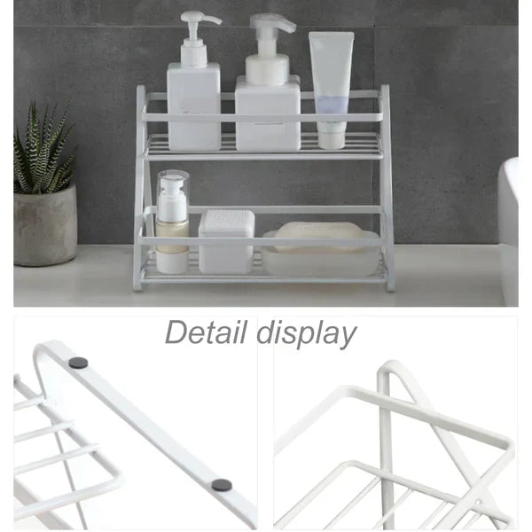 Double layer shelf rack - Two layer kitchen rack Myle Cart