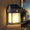 Solar motion sensor wall light weatherproof outdoor LED lamp