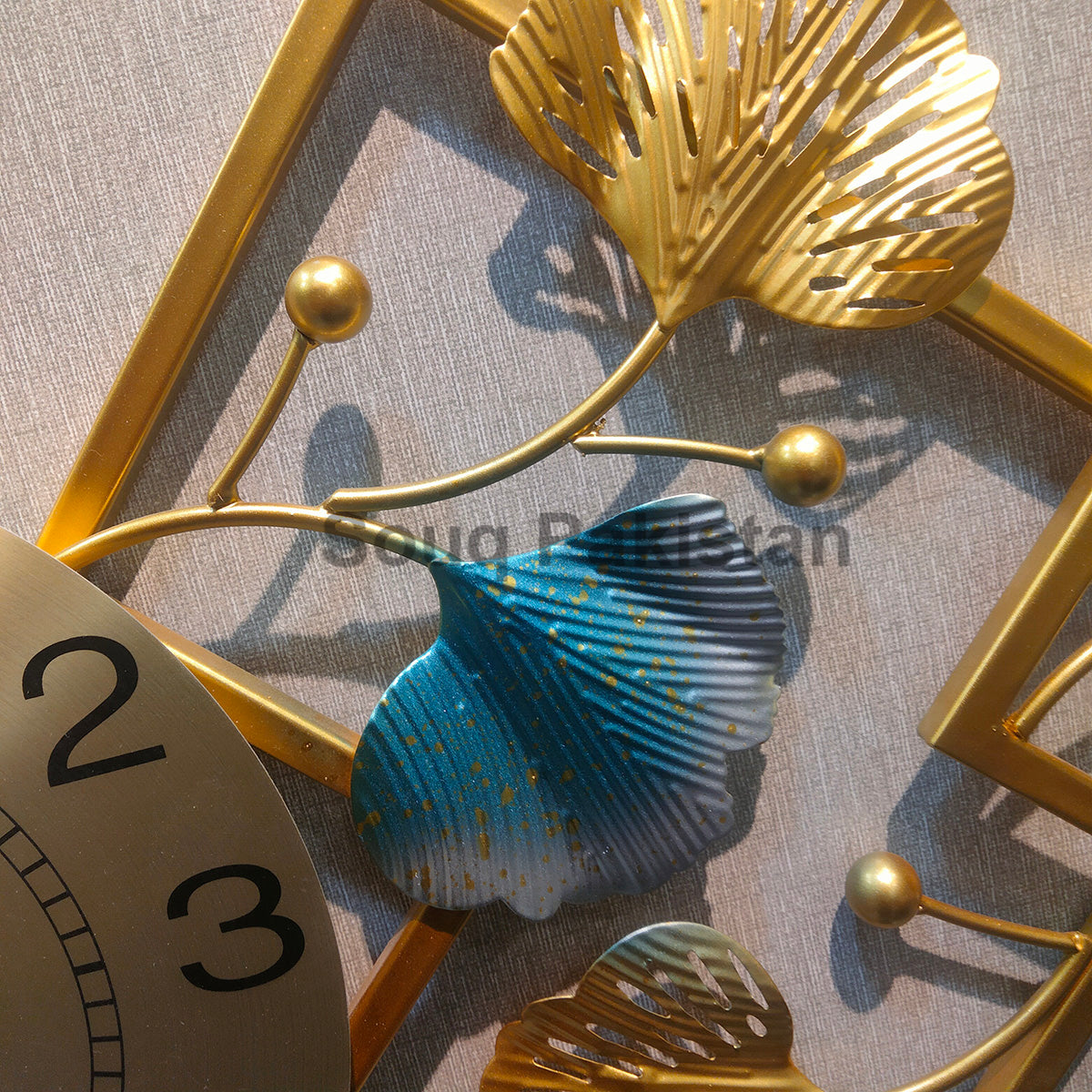 Wall Ornament imported metallic clock Myle Cart