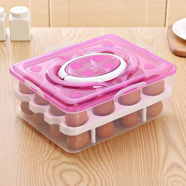 Two layer egg organizer - 24 egg organizer box Myle Cart