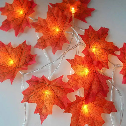 Led maple leaf light string Myle Cart