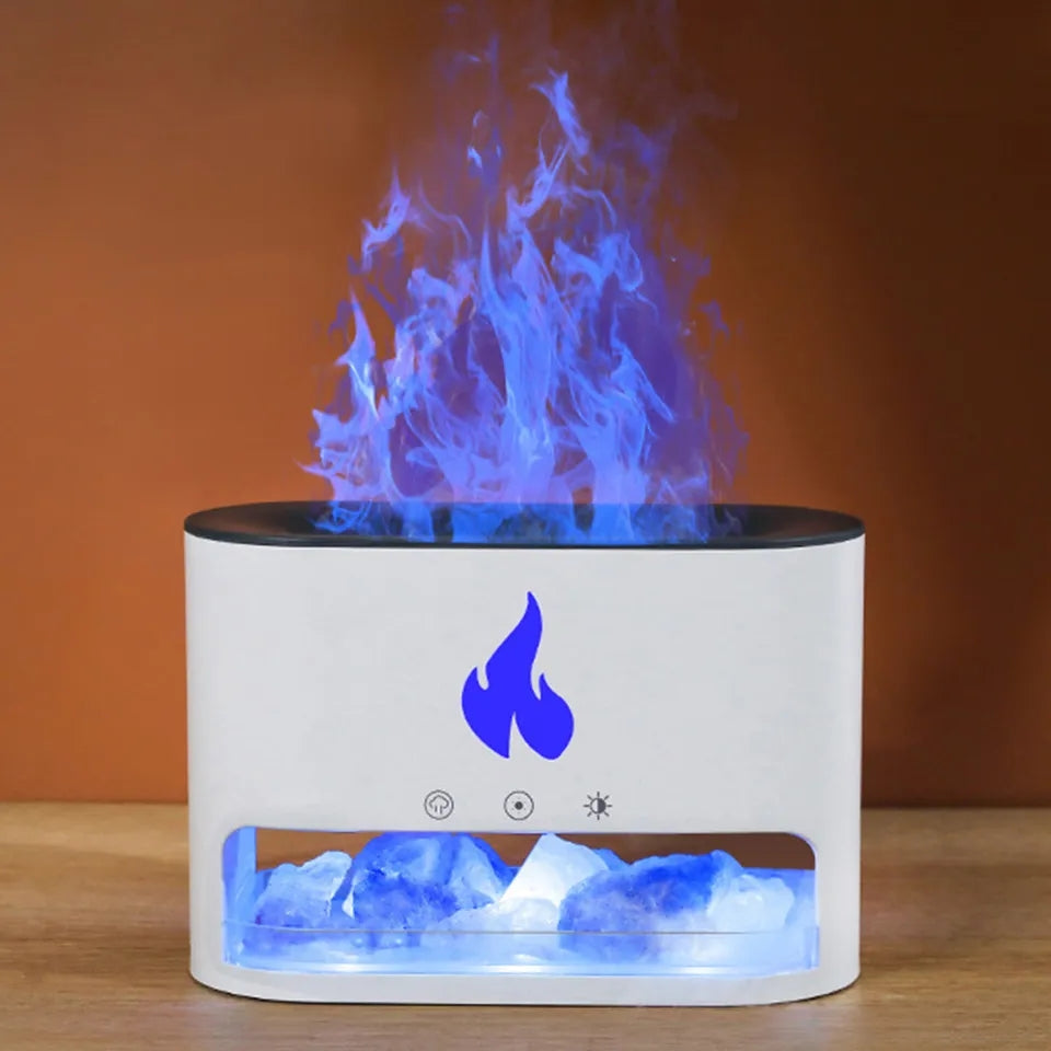 Flame Humidifier and Aroma Diffuser With RGB colors Myle Cart