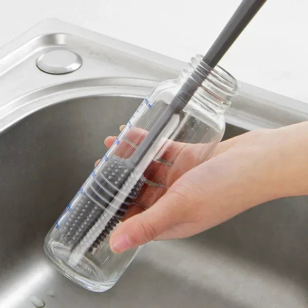 Bottle Cleaning Brush Long Handle Silicone Water Bottle Cleaner Brush Portable Cleaning Tools For Crevices Home Kitchen Brush Myle Cart