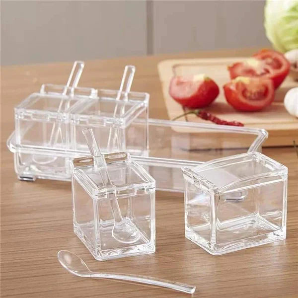 Acrylic high quality 4 grid spices rack Myle Cart