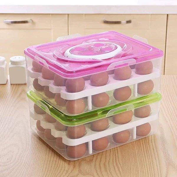 Two layer egg organizer - 24 egg organizer box Myle Cart