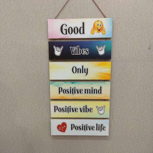 Good Vibes Only 6 Step wall hanging- wall decoration quotes