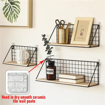 Iron shelf with wooden base. Myle Cart