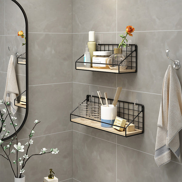 Iron shelf with wooden base. Myle Cart