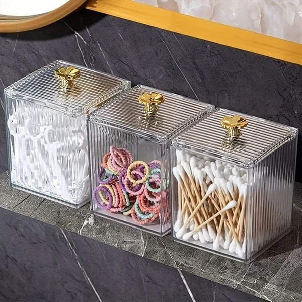 Acrylic multi function holder - Cotton bud holder - lipstick Holder Myle Cart